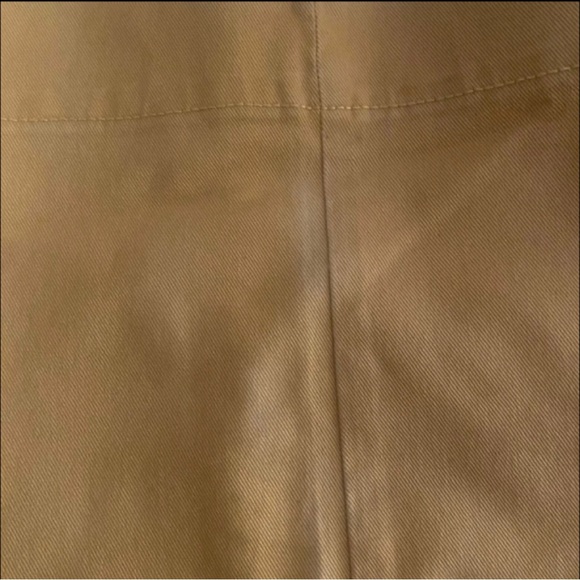 NWOT Time  and True Cropped Pants High Rise Cotton Blend Mustard Yellow - Picture 5 of 5